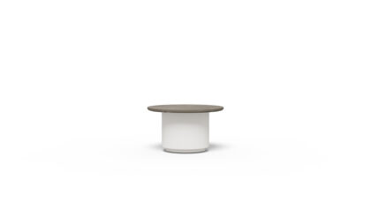 Mercer Side Table RD Stone 26&#8243;