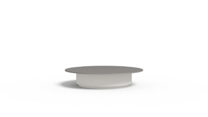 Mercer Coffee Table RD Aluminum 47&#8243;
