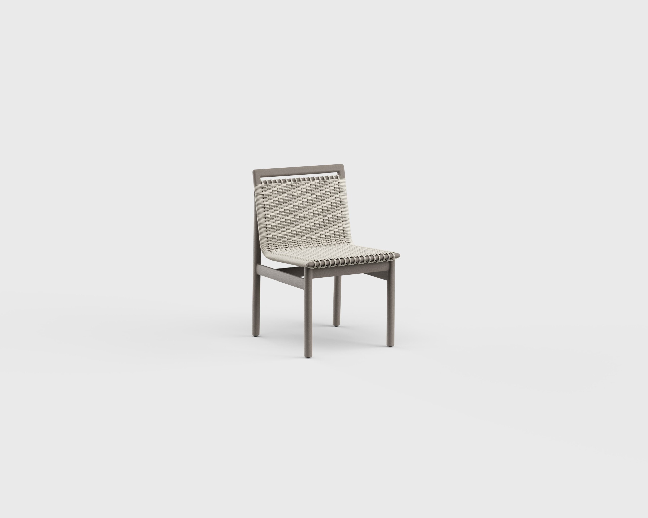 Montauk Dining Side Chair Aluminum