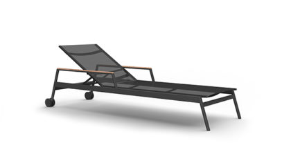 Greenwich Chaise Arm &#038; Wheels batyline Stackable