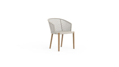 Tribeca Dining Arm Chair Teak Leg