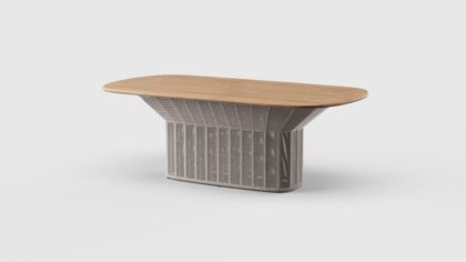Collare Dining Table Oval 84&#8243;