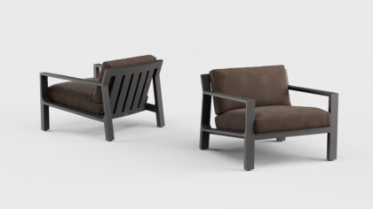 Crosby Lounge Chair Aluminum