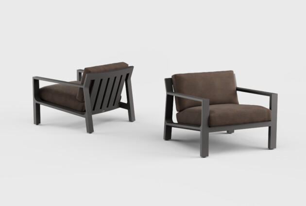 Crosby Lounge Chair Aluminum