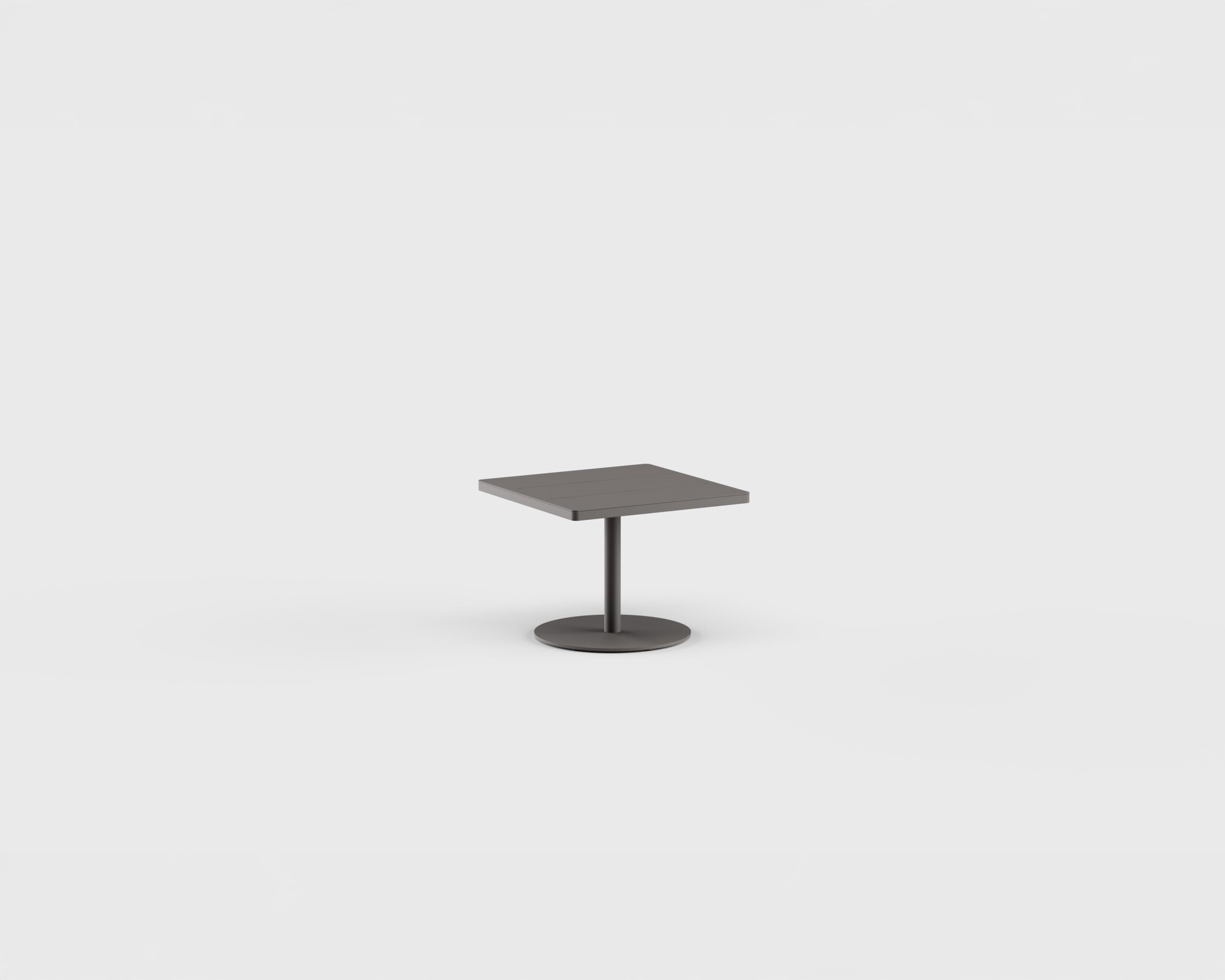 Greenwich Side Table SQ Aluminum 21.75&#8243;