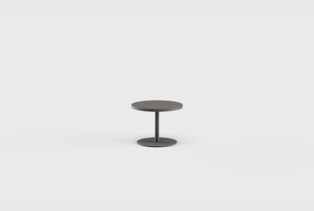 Greenwich Side Table RD Aluminum 21.75&#8243;