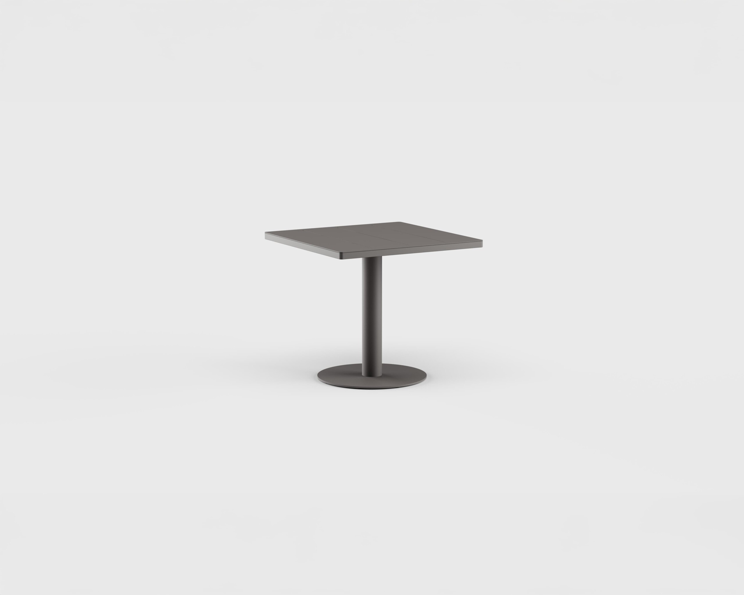 Greenwich Cafe Table Pedestal SQ Aluminum 31.5&#8243;