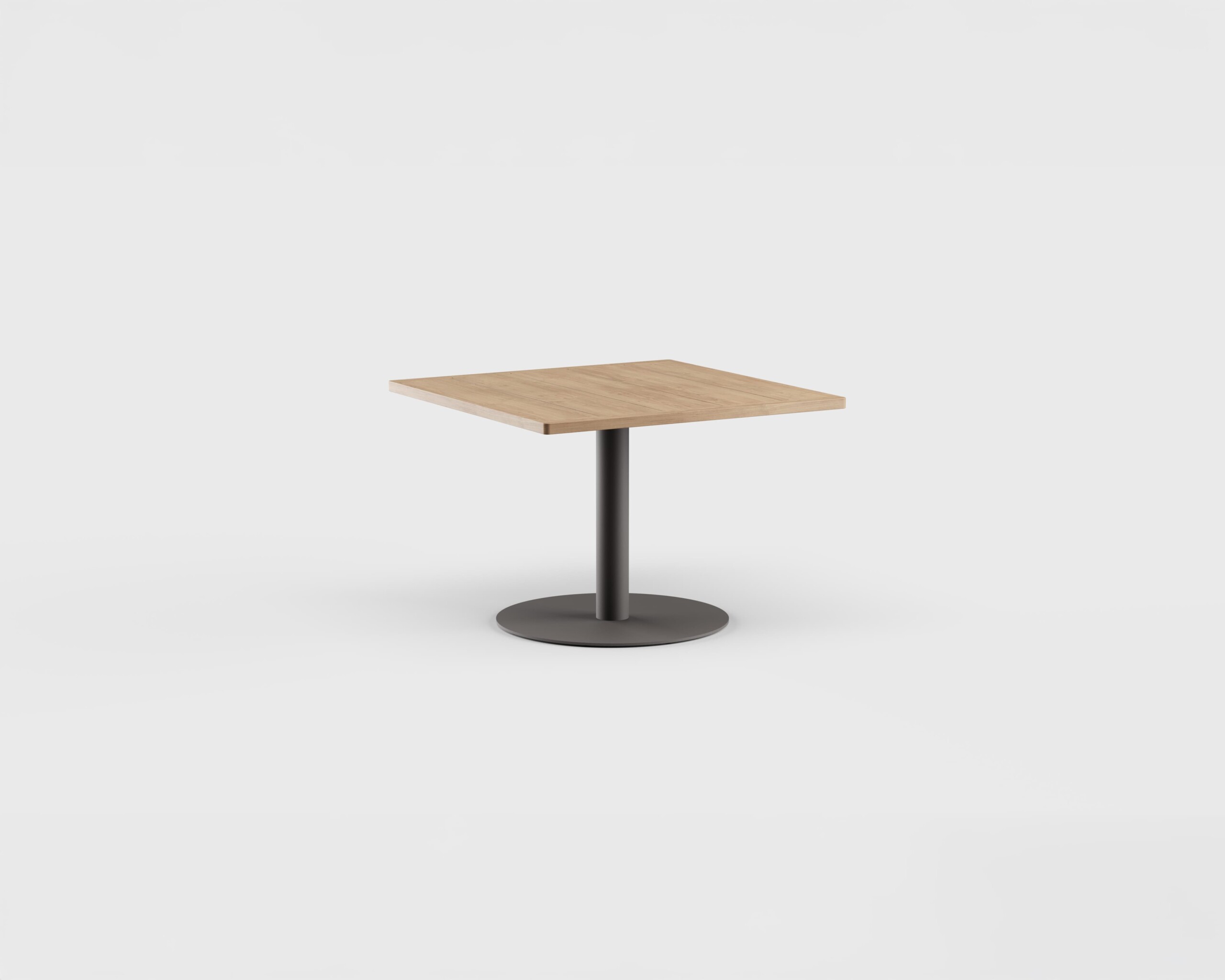 Greenwich Cafe Table Pedestal SQ Teak 40&#8243;