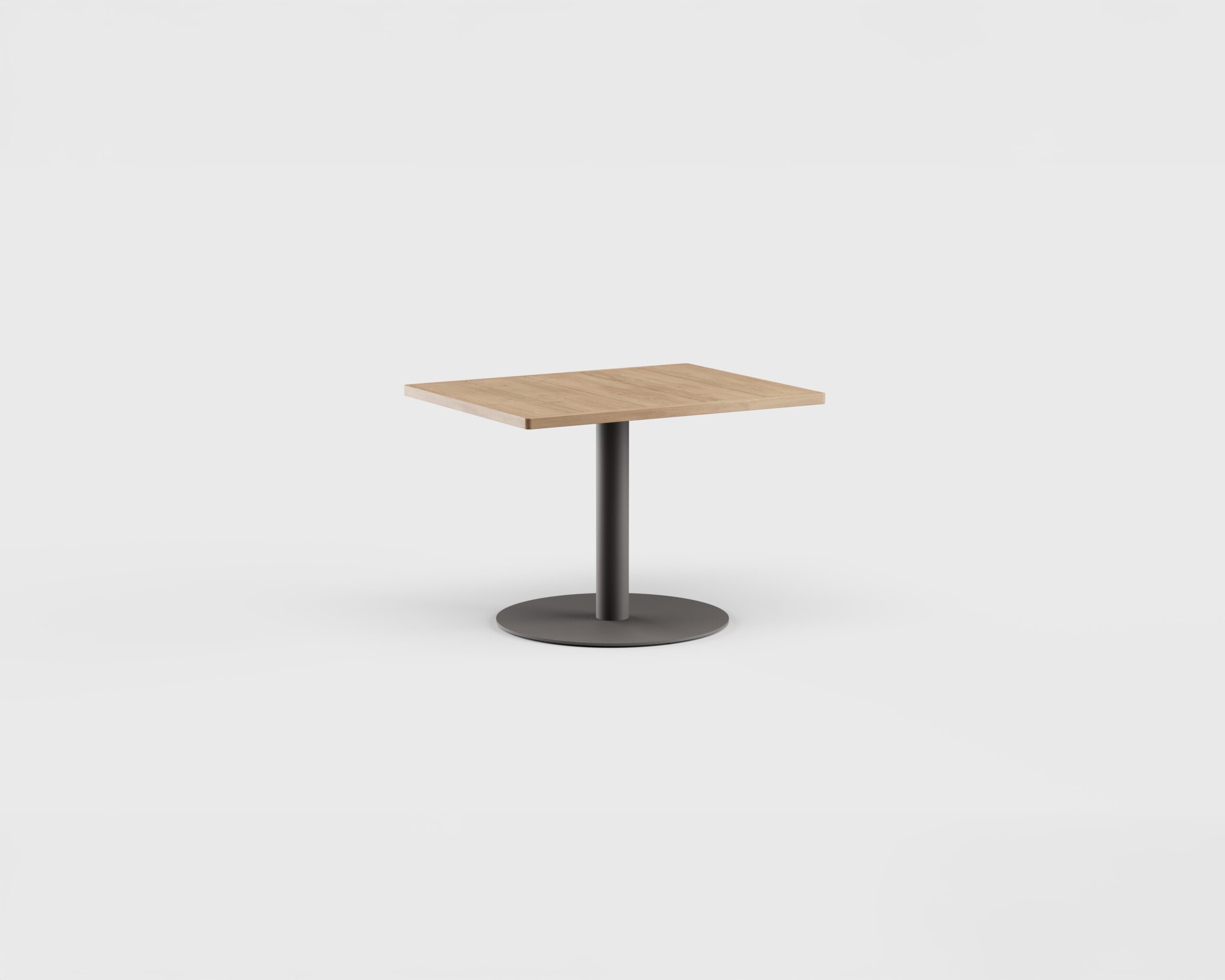 Greenwich Cafe Table Pedestal Rect Teak 40&#8243;