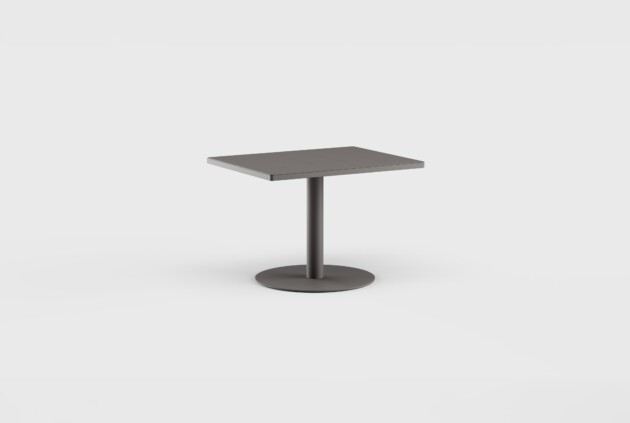 Greenwich Cafe Table Pedestal Rect Aluminum 40&#8243;