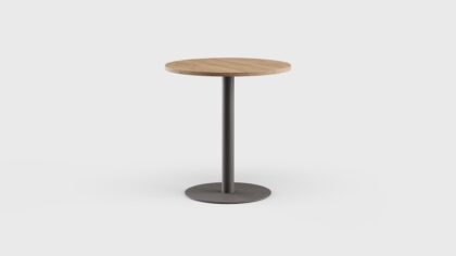 Greenwich Bar Table Pedestal RD Teak 40&#8243;