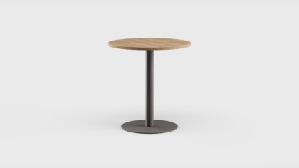 Greenwich Bar Table Pedestal RD Teak 40&#8243;