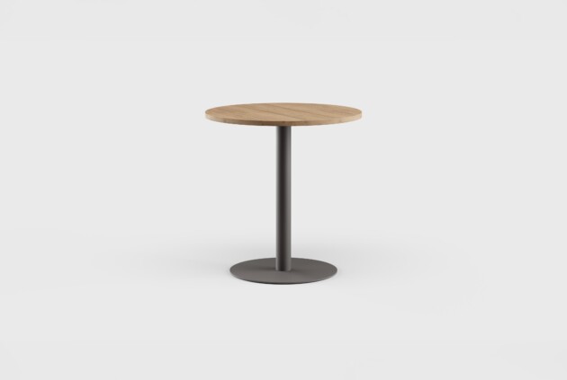 Greenwich Bar Table Pedestal RD Teak 40&#8243;