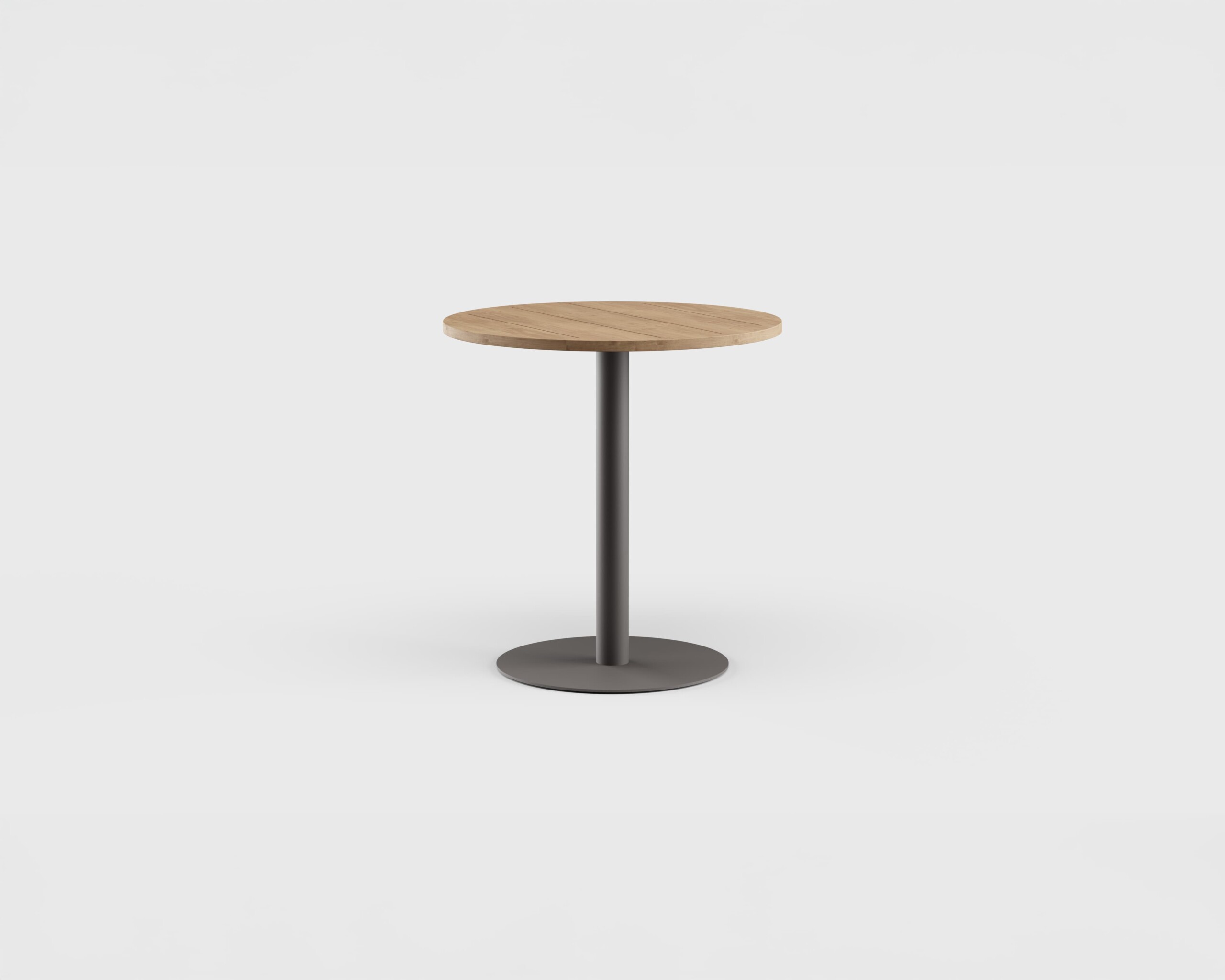 Greenwich Bar Table Pedestal RD Teak 40&#8243;