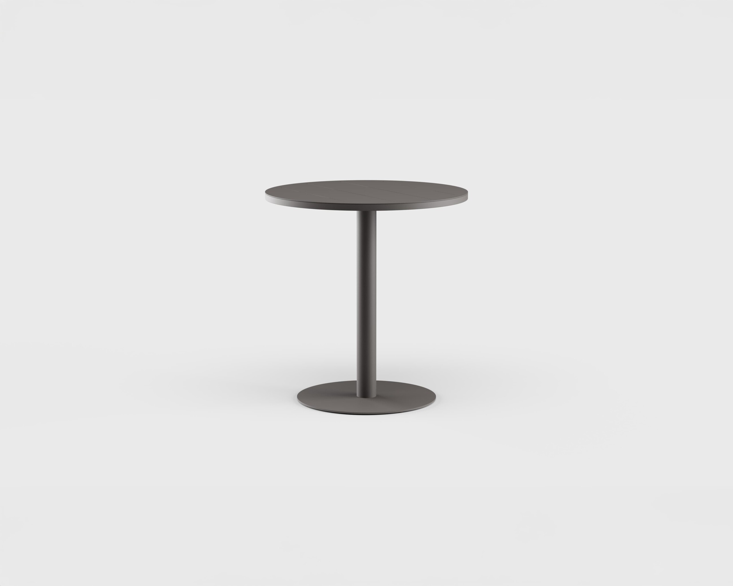 Greenwich Bar Table Pedestal RD Aluminum 40&#8243;
