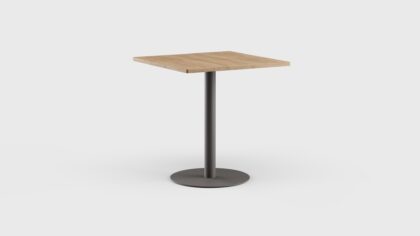 Greenwich Bar Table Pedestal SQ Teak 40&#8243;