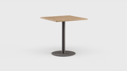 Greenwich Bar Table Pedestal SQ Teak 40&#8243;