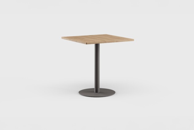 Greenwich Bar Table Pedestal SQ Teak 40&#8243;