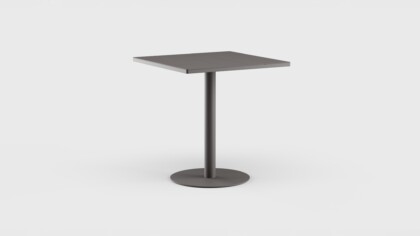 Greenwich Bar Table Pedestal SQ Aluminum 40&#8243;