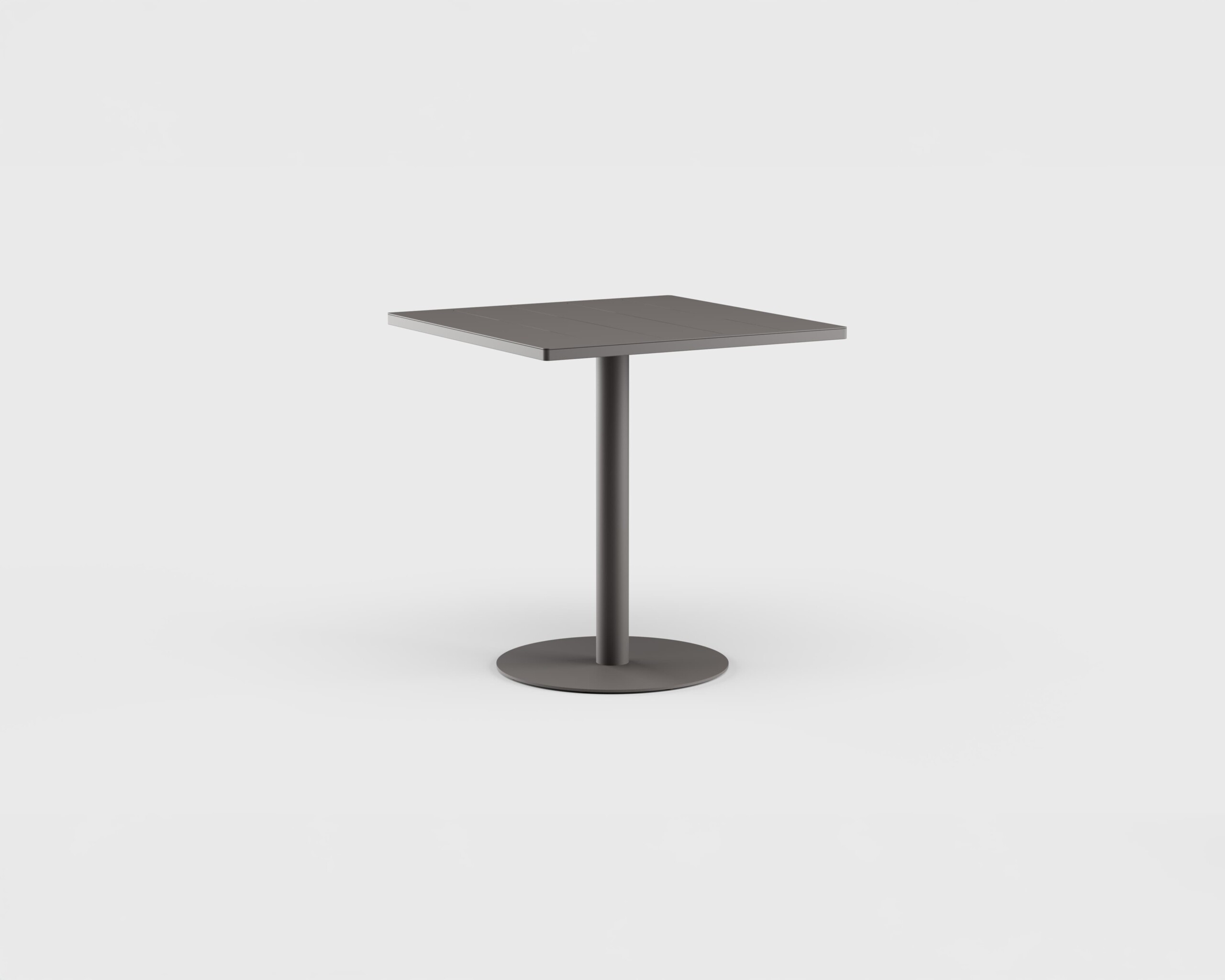 Greenwich Bar Table Pedestal SQ Aluminum 40&#8243;