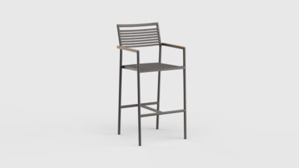 Greenwich Bar Stool Arm Aluminum