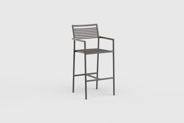 Greenwich Bar Stool Arm Aluminum