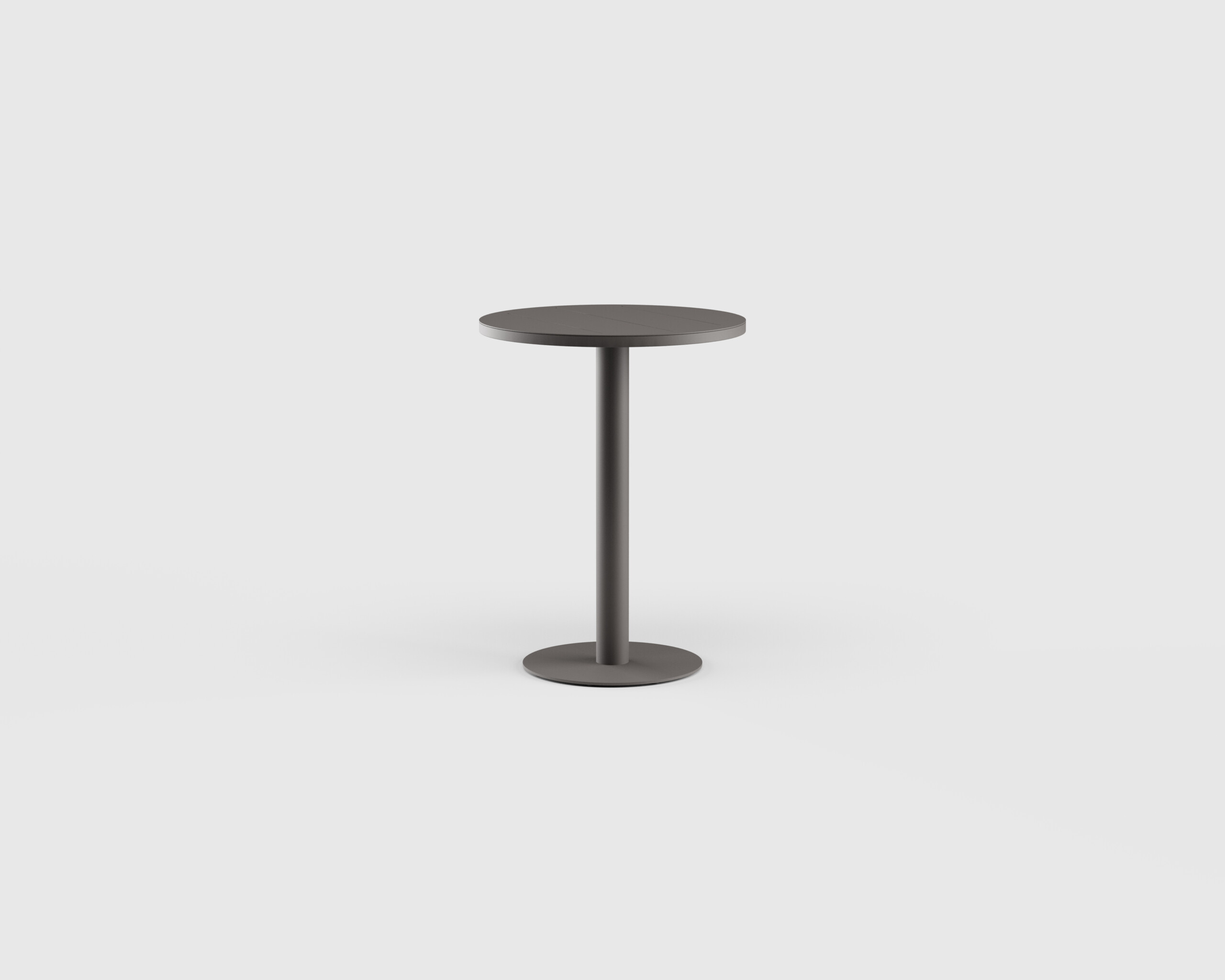 Greenwich Bar Table Pedestal RD 31,5&#8243; Aluminum Top