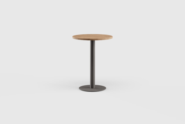 Greenwich Bar Table Pedestal RD 31,5″ Teak Top