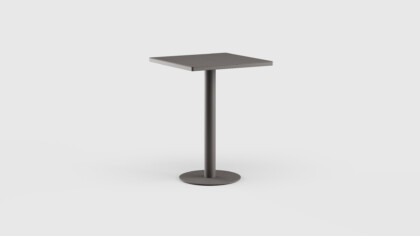 Greenwich Bar Table Pedestal SQ 31,5&#8243; Aluminum Top