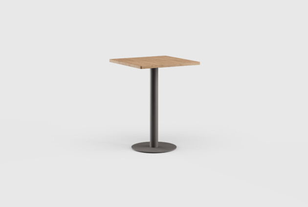 Greenwich Bar Table Pedestal SQ 31,5″ Teak Top