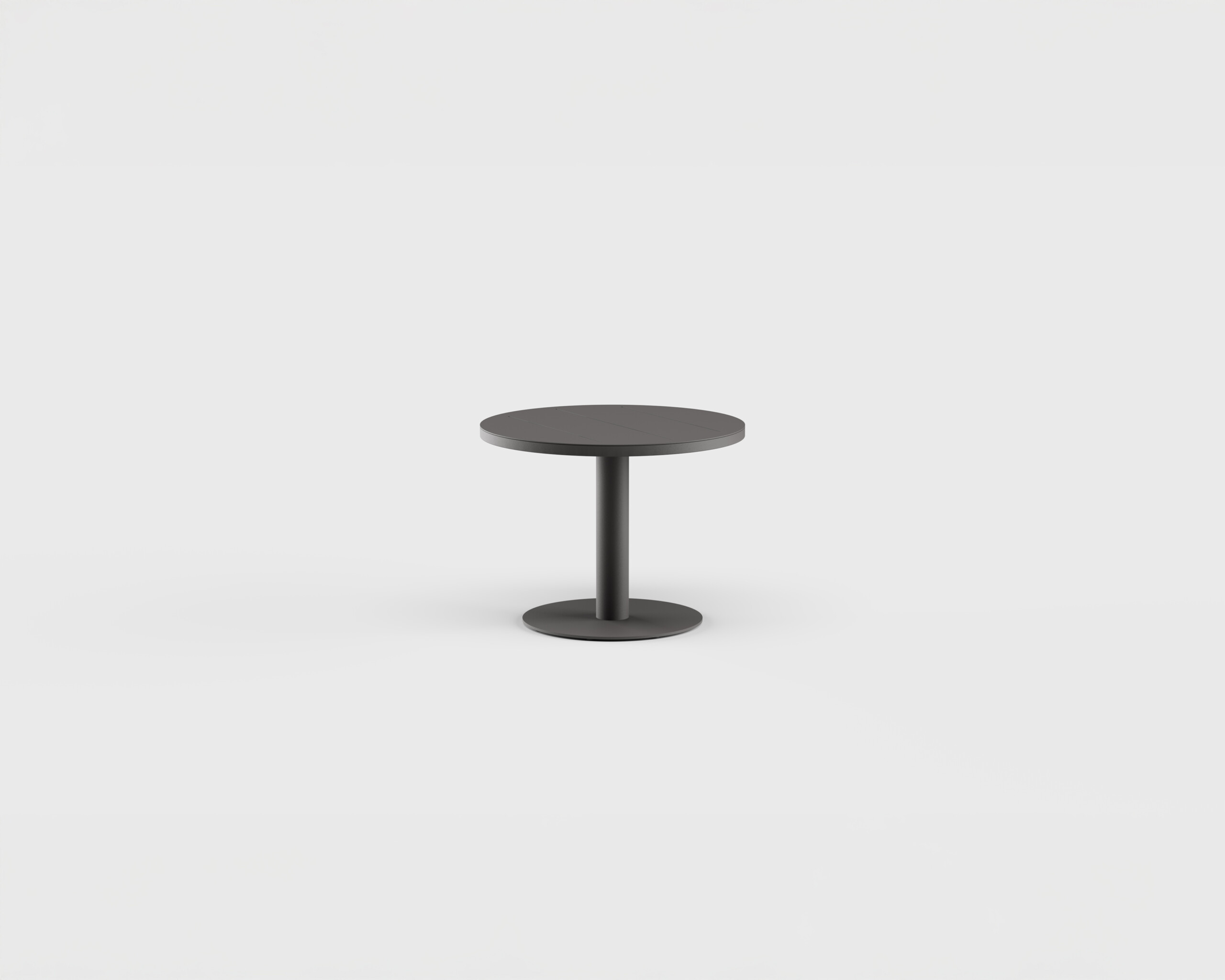 Greenwich Cocktail Table Pedestal RD Aluminum 31.5&#8243;