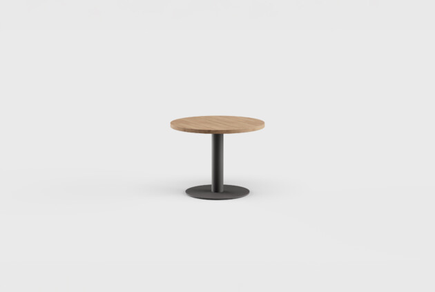 Greenwich Cocktail Table Pedestal RD Teak 31.5″