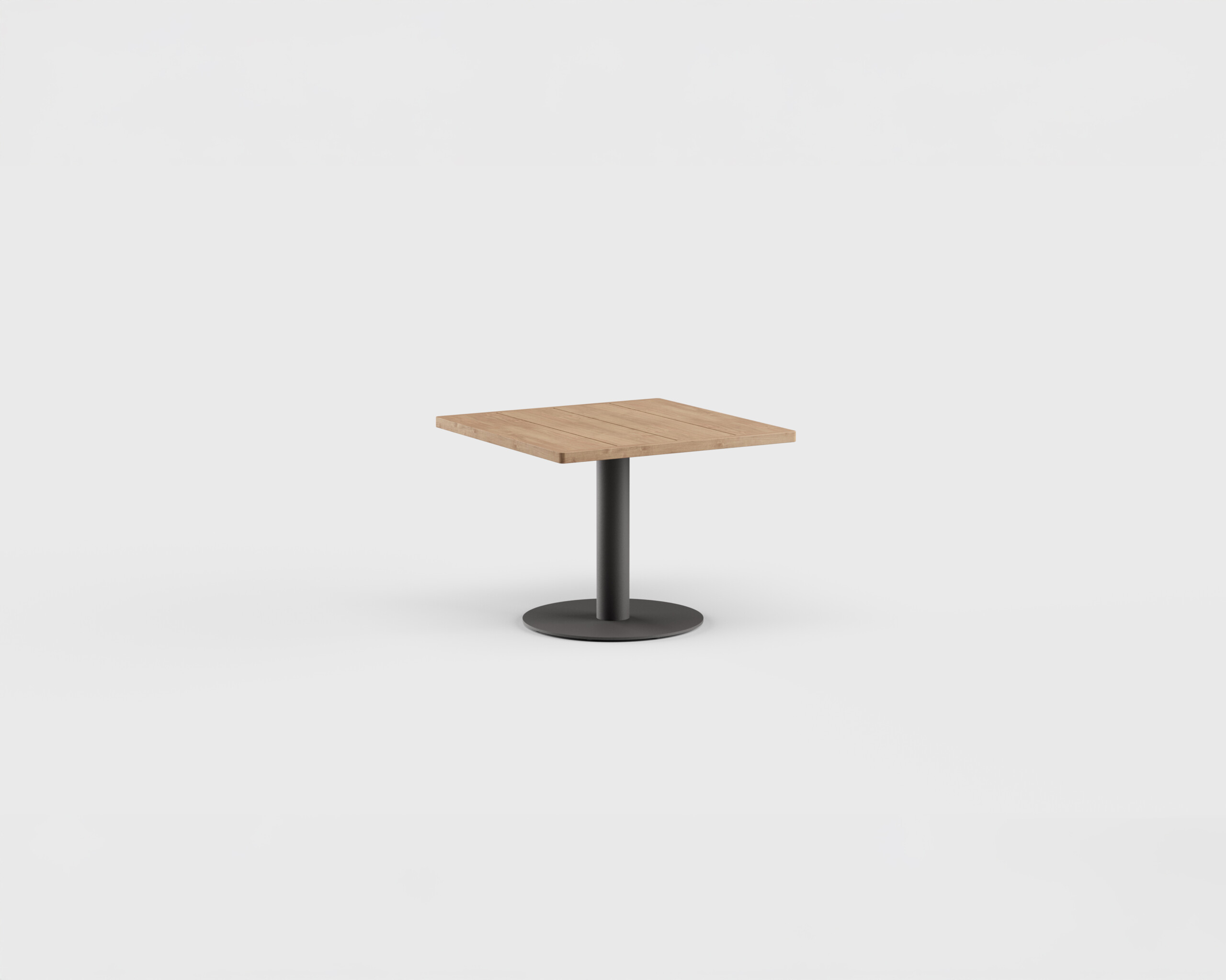 Greenwich Cocktail Table Pedestal SQ Teak 31.5&#8243;