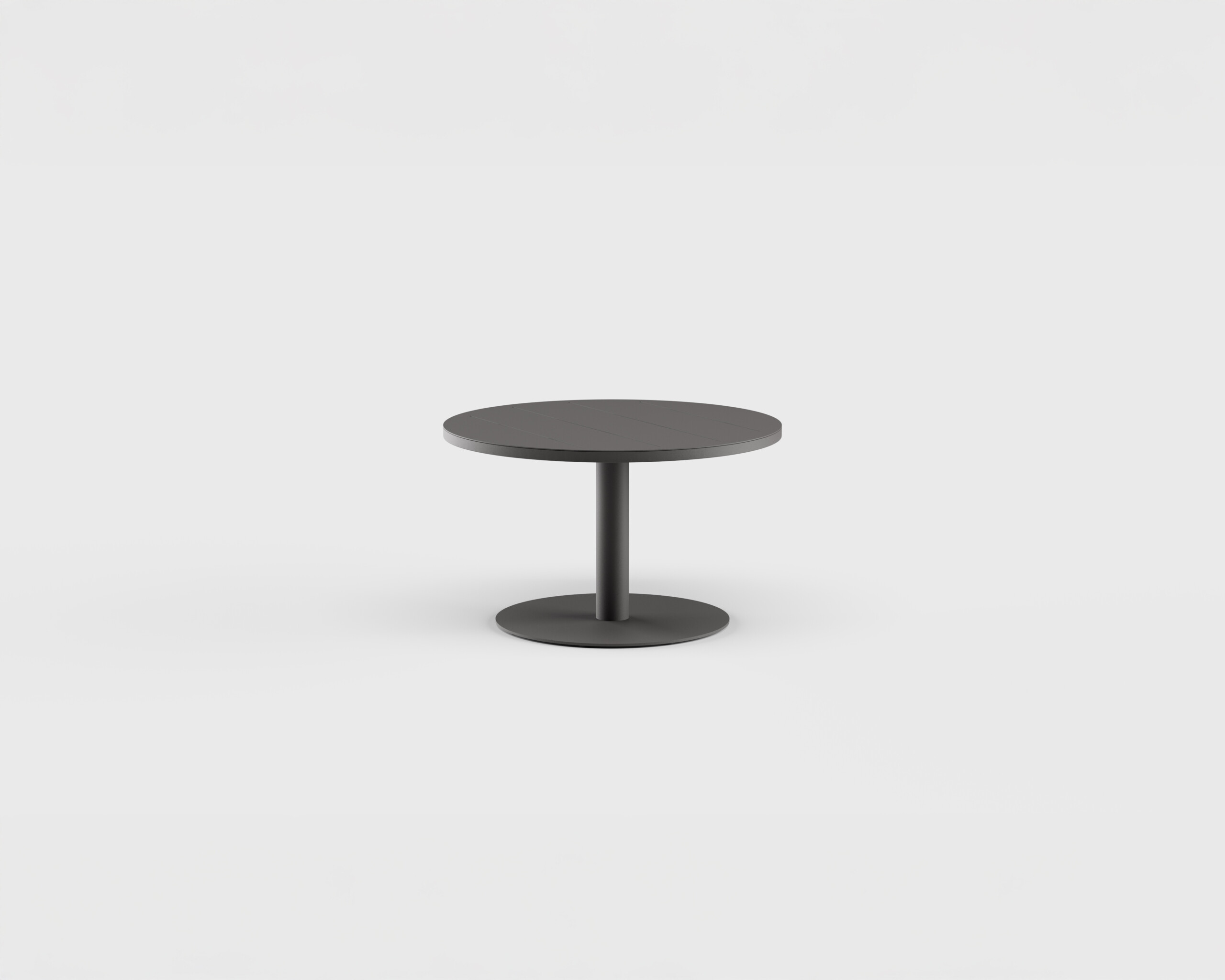 Greenwich Cocktail Table Pedestal RD Aluminum 40&#8243;