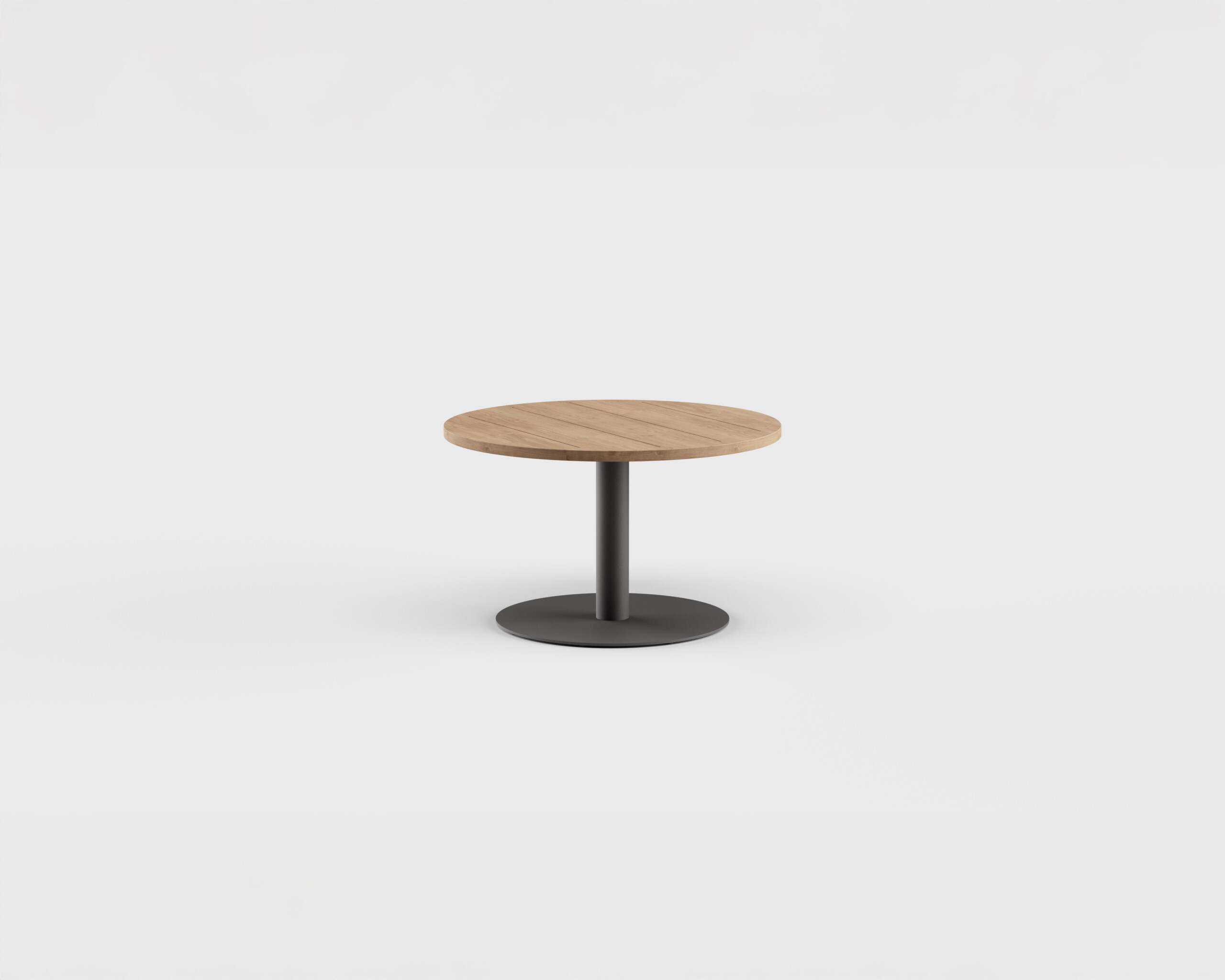 Greenwich Cocktail Table Pedestal RD Teak 40&#8243;