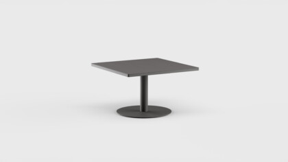 Greenwich Cocktail Table Pedestal SQ Aluminum 40&#8243;