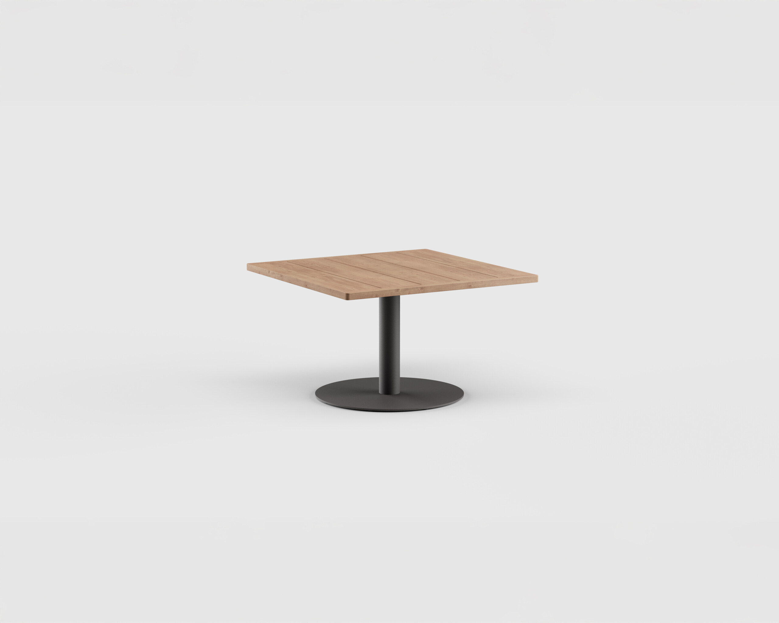 Greenwich Cocktail Table Pedestal SQ Teak 40&#8243;