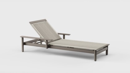 Montauk Chaise Arm Aluminum