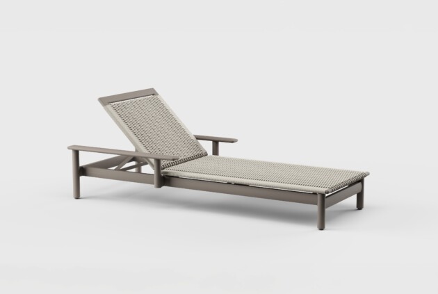 Montauk Chaise Arm Aluminum