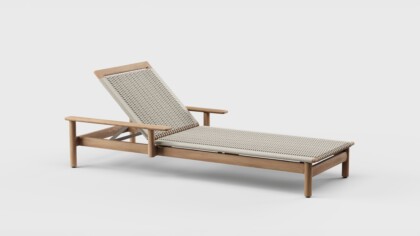 Montauk Chaise Arm Teak
