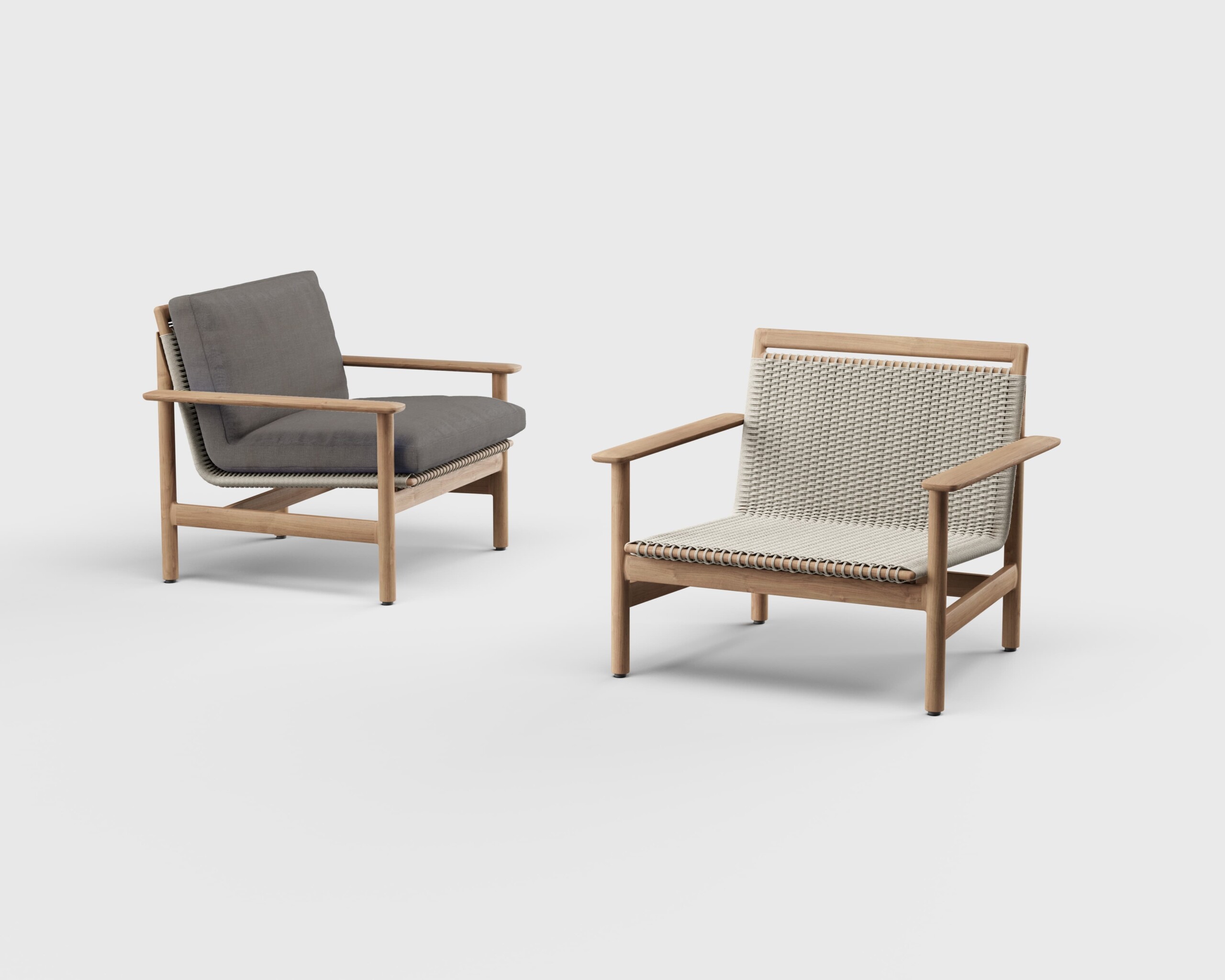 Montauk Lounge Chair Arm Teak