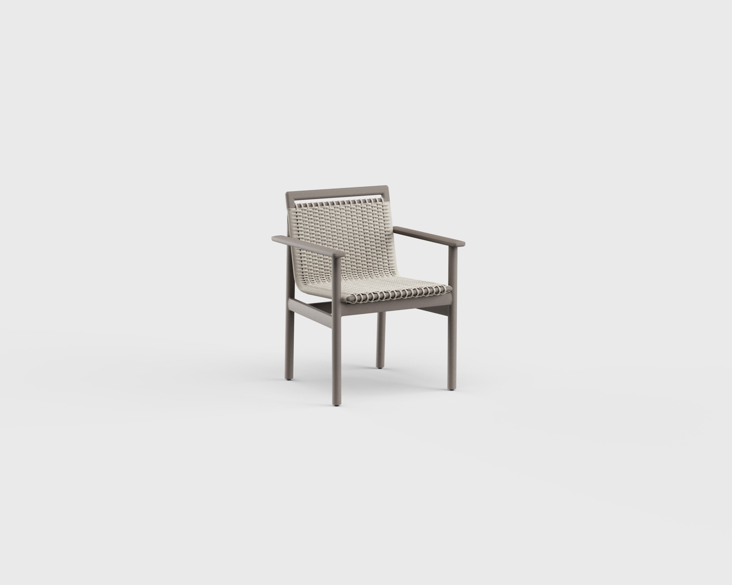 Montauk Dining Arm Chair Aluminum