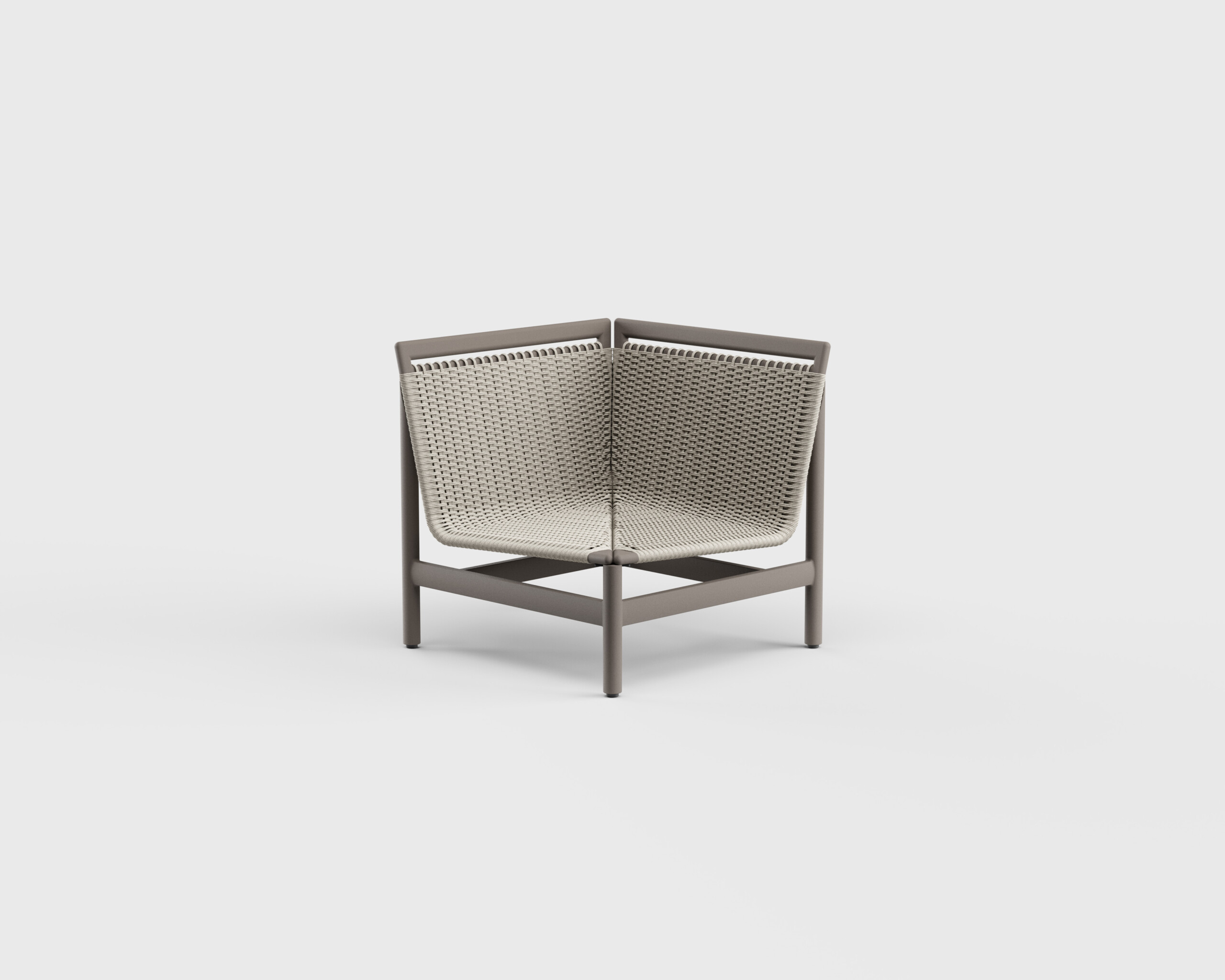 Montauk Sectional Armless Corner Aluminum
