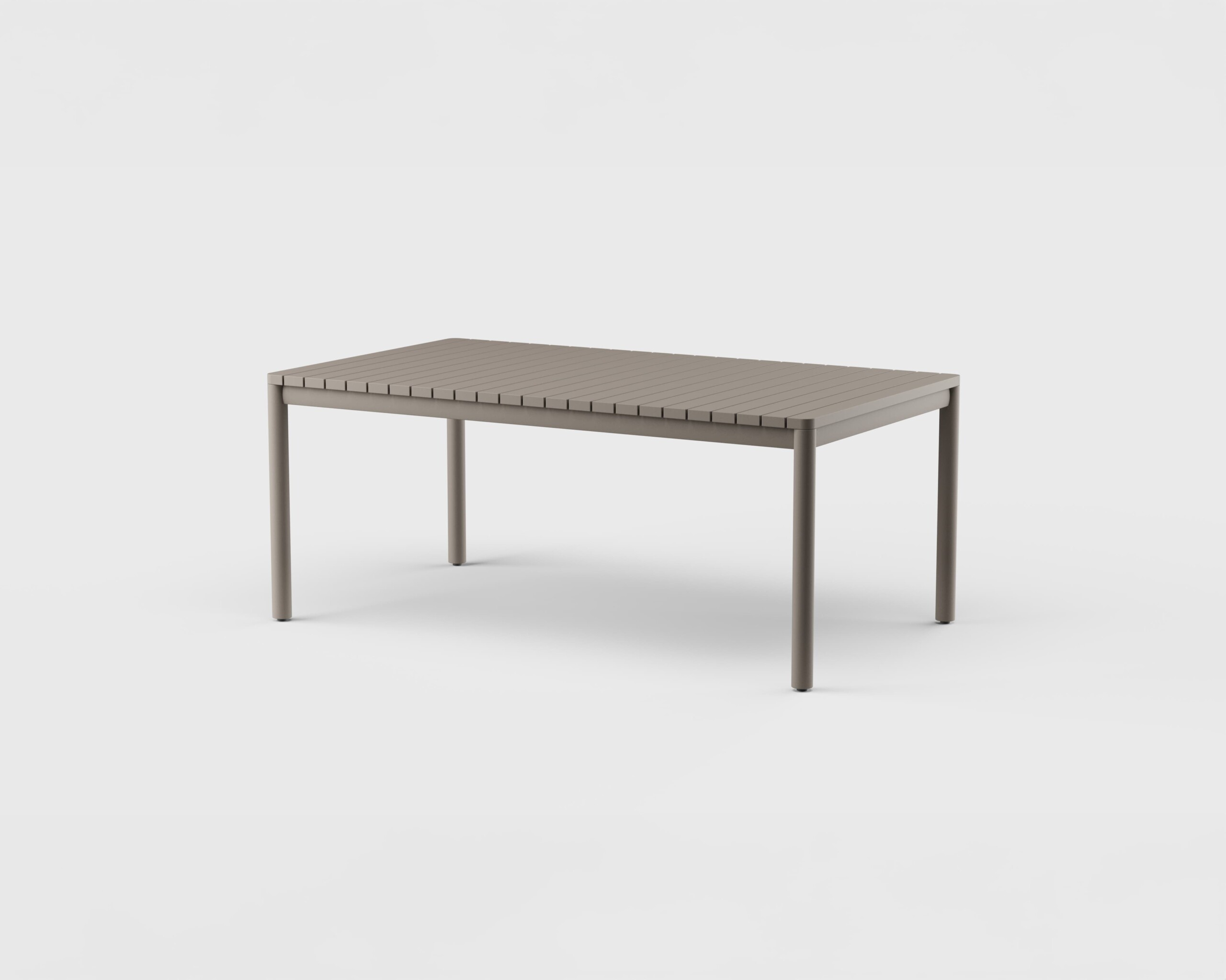 Montauk Dining Table Rect Aluminum 72&#8243;