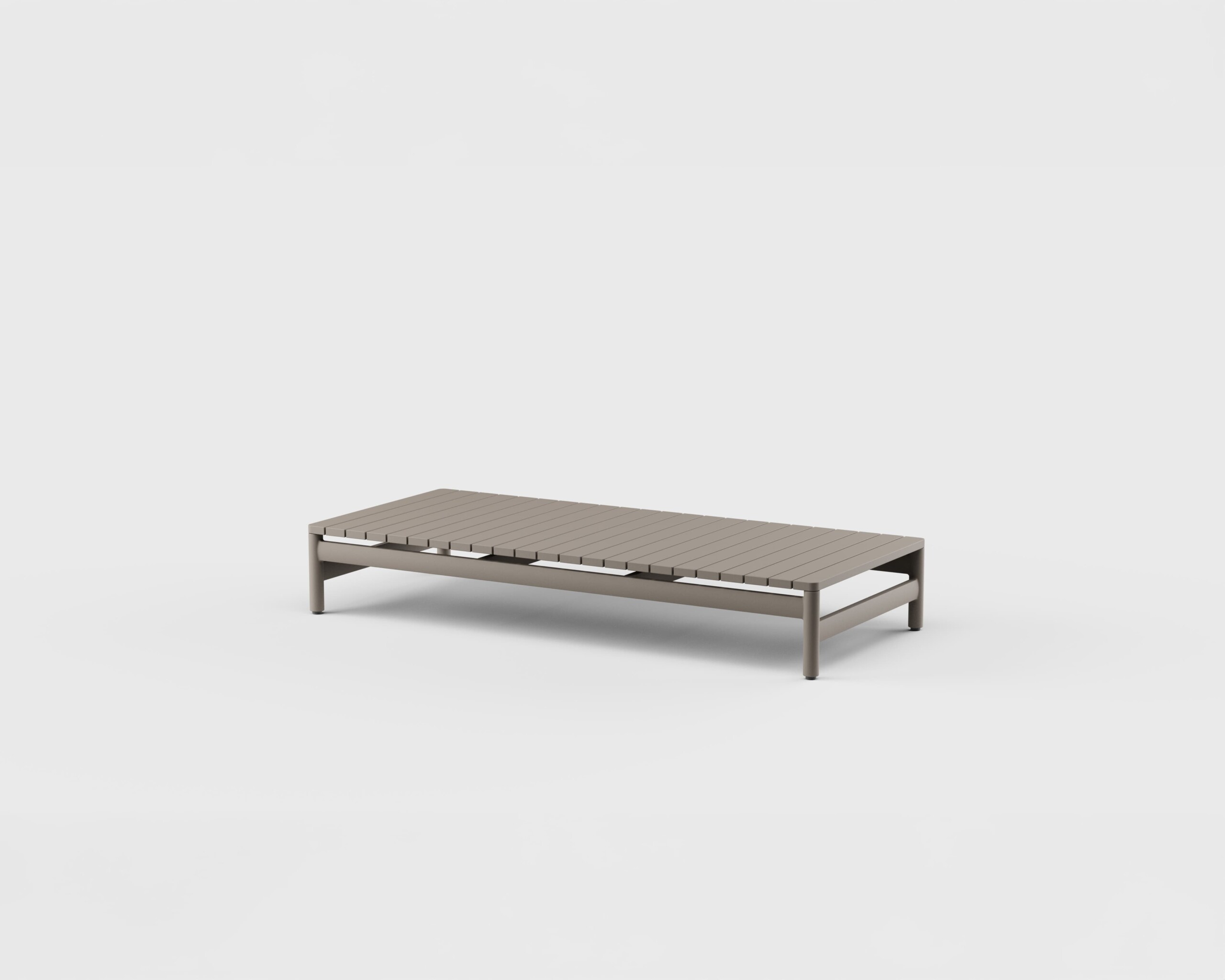 Montauk Coffee Table Rect Aluminum 68&#8243;