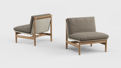 Montauk Lounge Chair Armless Teak