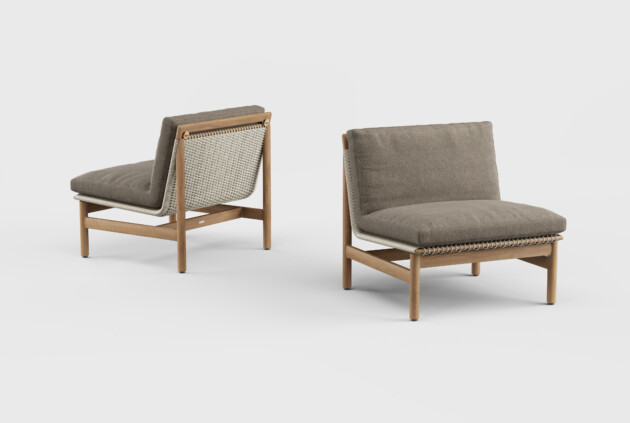 Montauk Lounge Chair Armless Teak