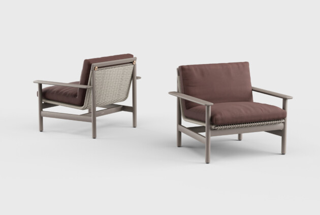 Montauk Lounge Chair Arm Aluminum