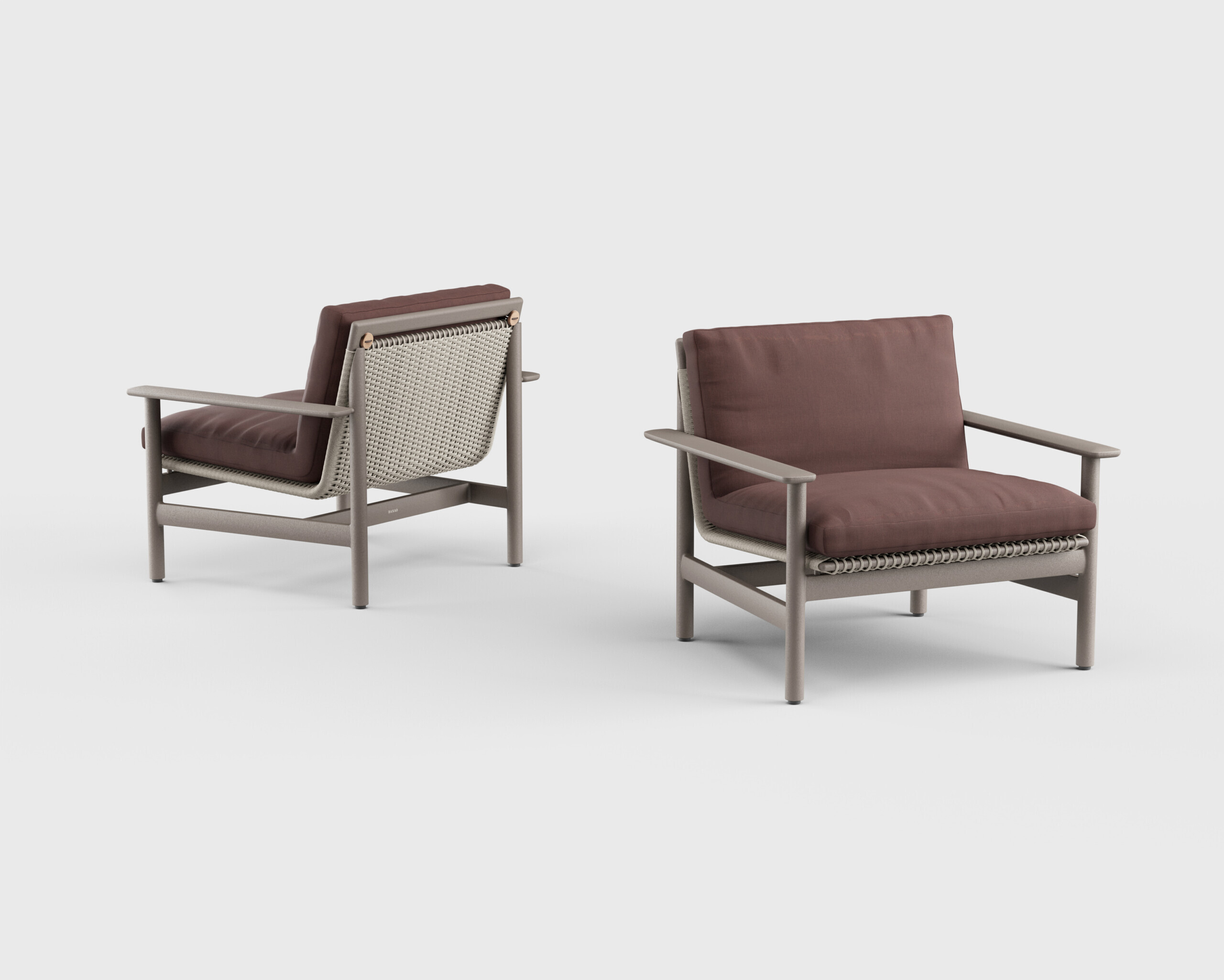 Montauk Lounge Chair Arm Aluminum