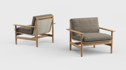 Montauk Lounge Chair Arm Teak